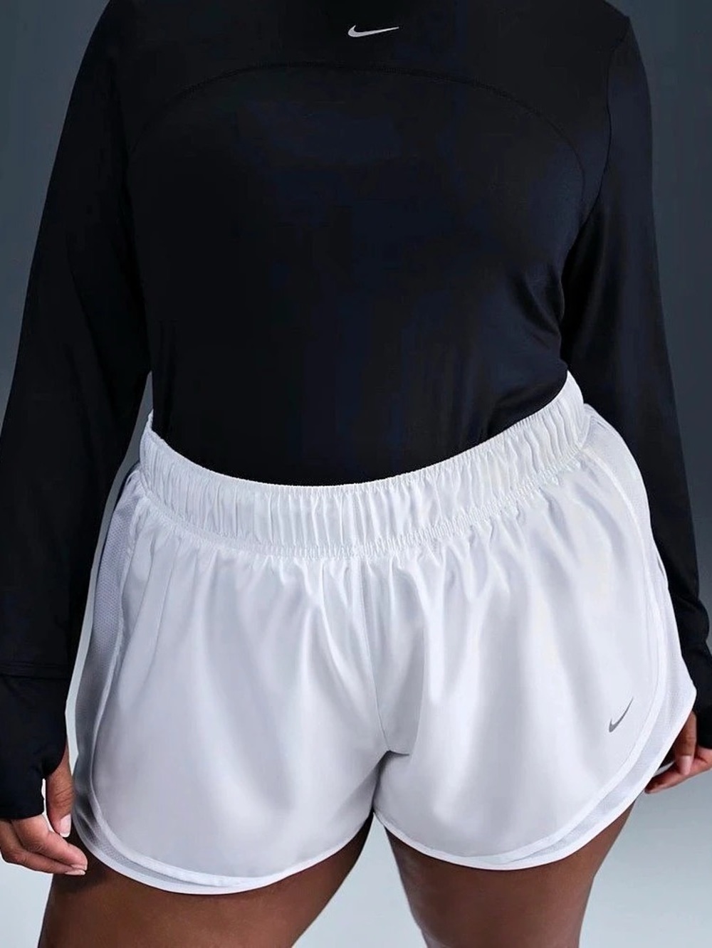 Nike Women's Tempo Dri-FIT Mid-Rise 3" Brief-Lined Running Shorts (Plus Size 1X)